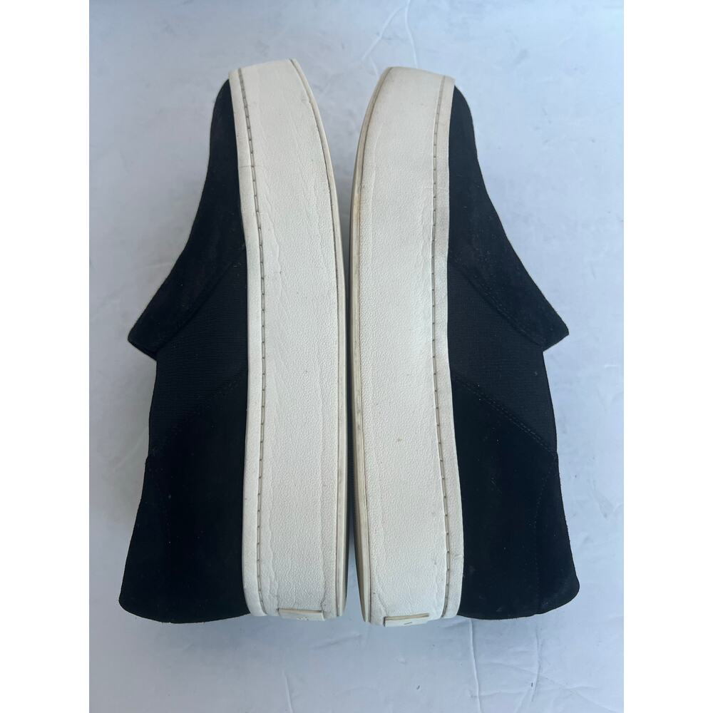 Vince Warren Black Suede White Platform Round Toe Slip On‎ Skate Sneaker Shoes 7 - Picture 7 of 13
